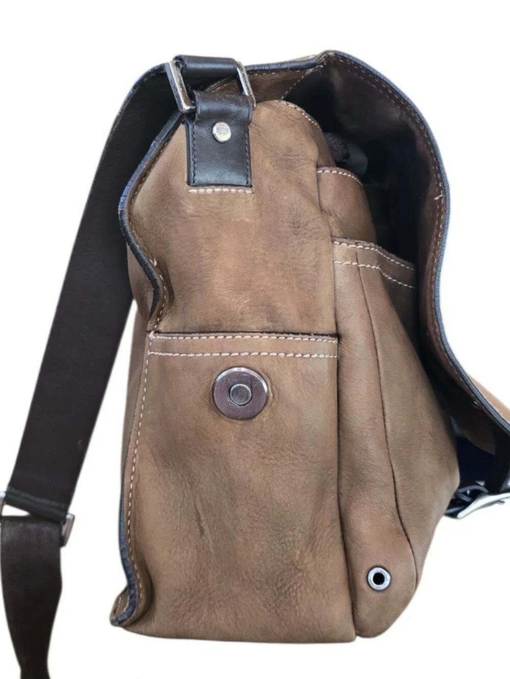 Coach Vintage Brown Leather Messenger Bag Briefcase
